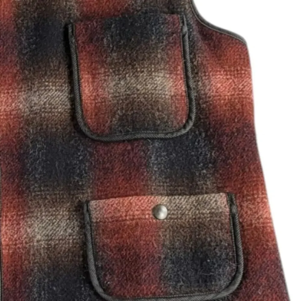 Woolrich Vintage Plaid Heritage Wool Vest EUC Large  F251